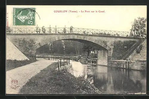AK Courlon, le Pont sur le Canal