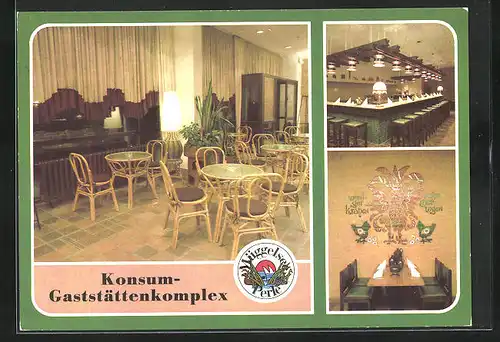 AK Berlin, Konsum-Gaststättenkomplex Müggelseeperle, Eiscafé und Grillbar