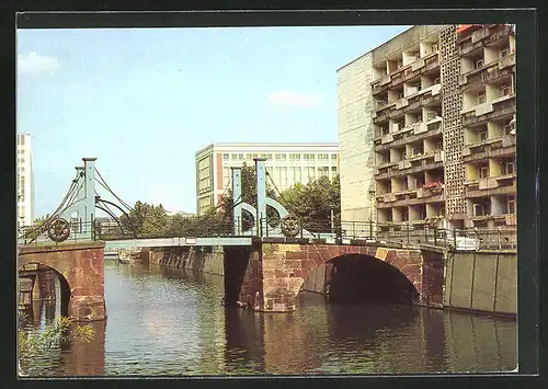 AK Berlin, an der Jungfernbrücke