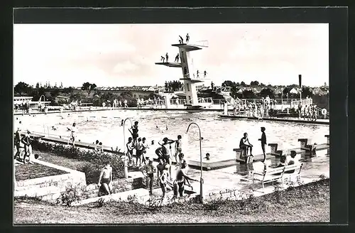 AK Schweinfurt, Badegäste im Sommerbad