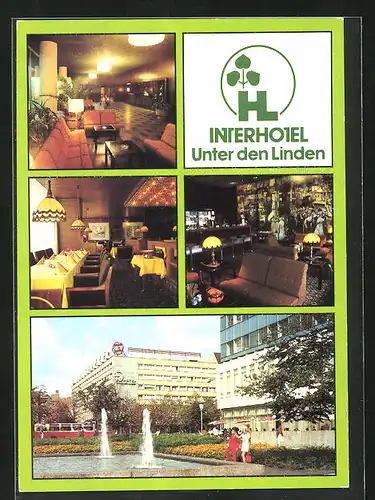 AK Berlin, Interhotel Unter den Linden, Mehrfachansichten