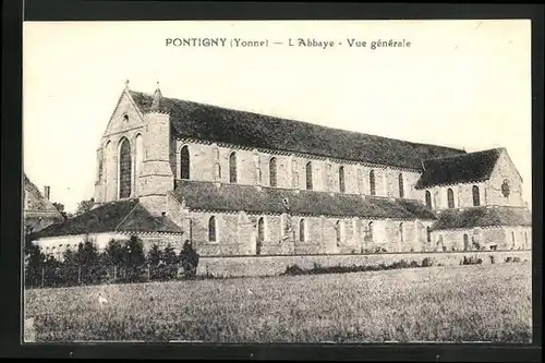 AK Pontigny, l'Abbaye, Vue générale