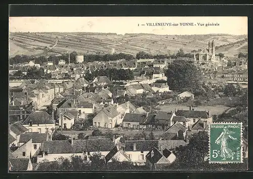 AK Villeneuve-sur-Yonne, Vue générale