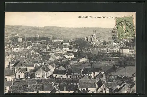 AK Villeneuve-sur-Yonne, Vue générale