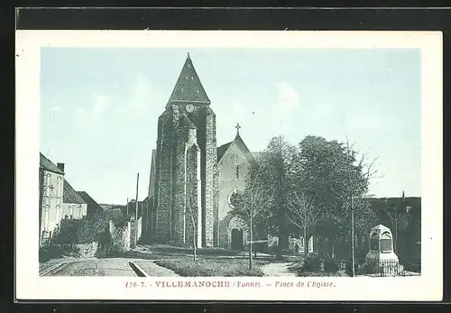 AK Villemanoche, Place de l'Eglise