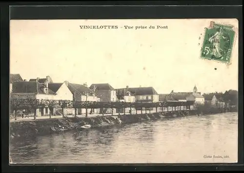 AK Vincelottes, Vue prise du Pont