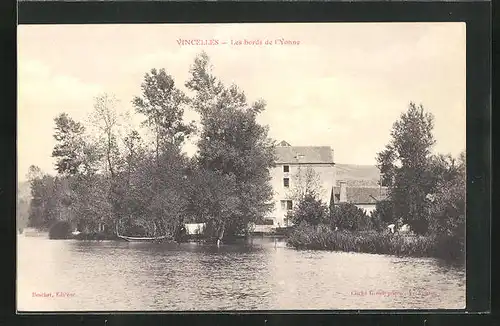 AK Vincelles, les bords de l'Yonne