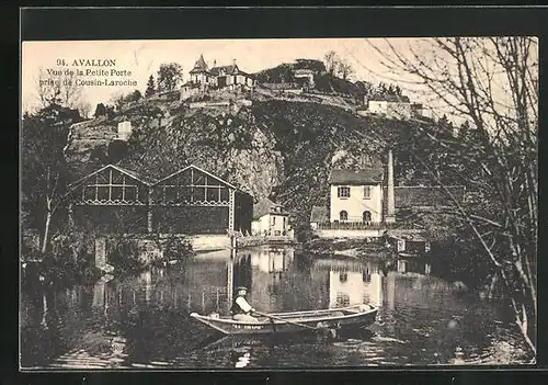 AK Avallon, Vue de la Petite Porte prise de Cousin-Laroche