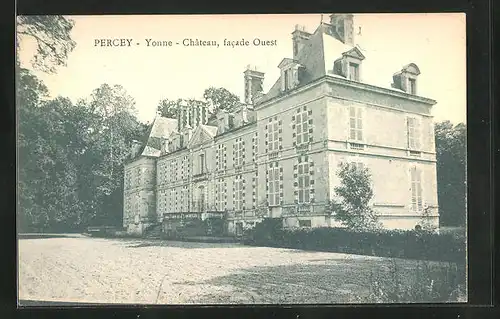 AK Percey, Chateau, facade Ouest