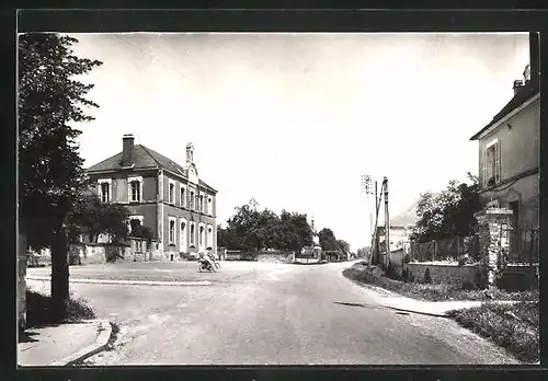 AK Percey, la Mairie, Route des Milleries