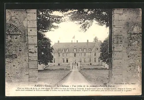 AK Passy, le Chateau, vue rpise de la premiére Porte d'Entrée