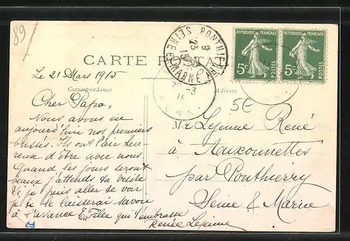 AK Passy, Vue du Chateau prise du cote du levant