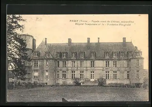 AK Passy, Facade ouest du Chateau