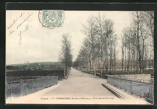 AK Tonnerre, Route d`Epineuil, Pont Saint Nicolas