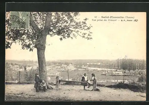 AK Saint Florentin, Vue prise du Prieure