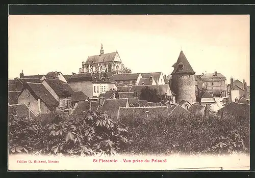 AK St-Florentin, Vue prise du Prieure