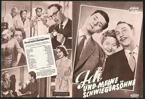 Filmprogramm DNF, Ich und meine Schwiegersöhne, Grethe Weiser, Walter Giller, Rudolf Platte, Regie Georg Jacoby