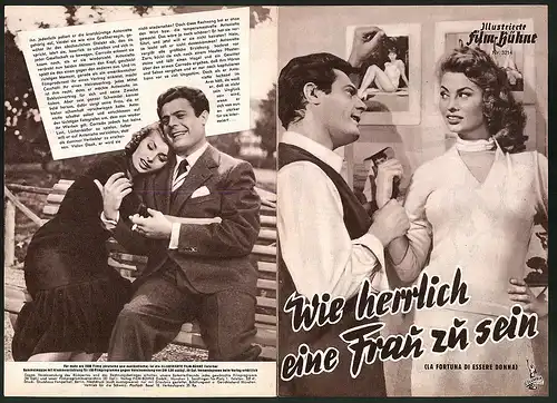 Filmprogramm IFB Nr. 3214, Wie herrlich eine Frau zu sein, Sophia Loren, Nino Besozzi, Regie Alessandro Blasetti