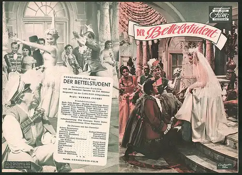 Filmprogramm DNF, Der Bettelstudent, Gerhard Riedmann, Waltraut Haas, Elma Karlowa, Regie Werner Jacobs