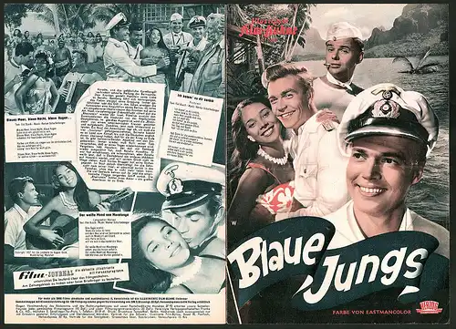 Filmprogramm IFB Nr. 3882, Blaue Jungs, Karlheinz Böhm, Claus Biederstaedt, Walter Giller, Regie Wolfgang Schleif