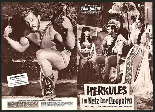 Filmprogramm IFB Nr. 6229, Herkules im Netz der Cleopatra, Brad Harris, Mara Berni, Regie Gianfranco Parolini