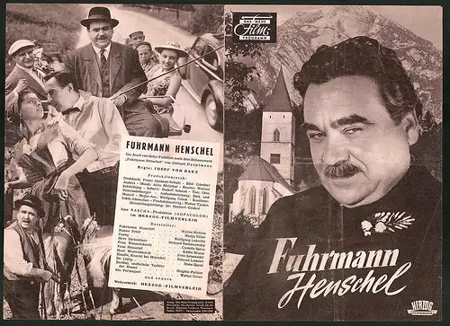 Filmprogramm DNF, Fuhrmann Henschel, Walter Richter, Nadja Tiller, Käthe Braun, Regie Josef von Baky
