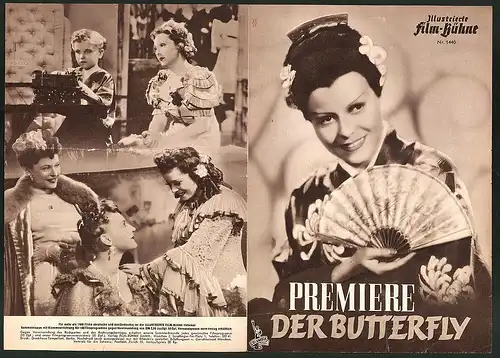 Filmprogramm IFB Nr. 1440, Premiere der Butterfly, Maria Cebotari, Lucie Englisch, Paul Kemp, Regie Carmine Gallone