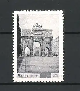Reklamemarke München, Blick zum Siegesthor