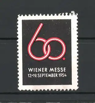 Reklamemarke Wien, 60. Messe 1954