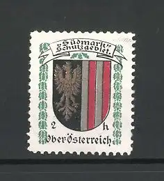 Reklamemarke Oberösterreich, Wappen, Südmark Schutzgebiet