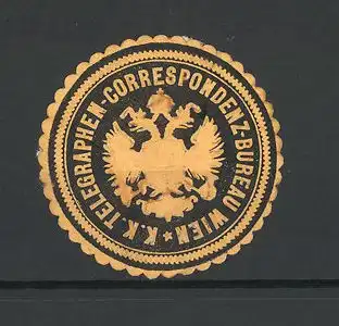 Reklamemarke K. k. Telegraphen-Correspondenz-Bureau Wien, Wappen