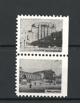 Reklamemarke Wien, Reumannhof und Parlament