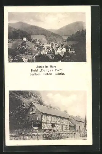 AK Zorge im Harz, Hotel Zorger Tal, Teilansicht