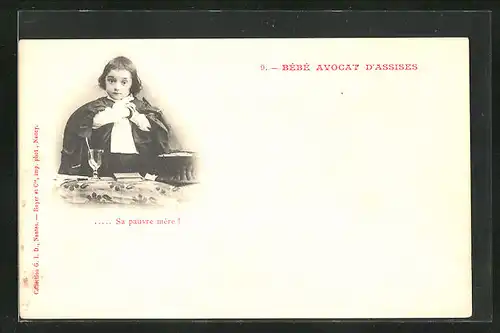 AK Bébé Avocat D`Assises