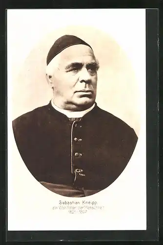 AK Porträt des Naturheilkundlers und Priesters Sebastian Kneipp, Badekultur