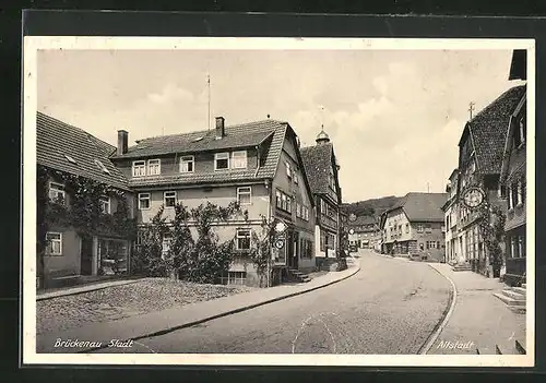 AK Brückenau, Gasthof zum Stern, Altstadt