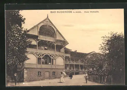 AK Bad Suderode /Harz, Hotel Michaelis
