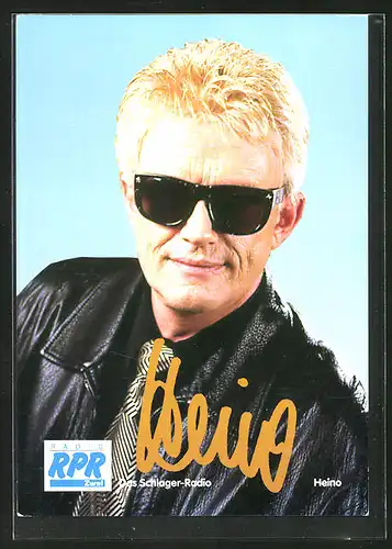 AK Musiker Heino in Lederjacke mit Sonnenbrille