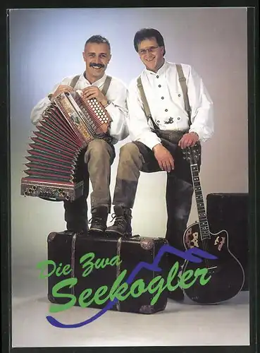 AK Musikerduo Die Zwa Seekogler mit ihren Instrumenten