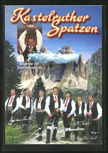 AK Musikergruppe Kastelruther Spatzen in Tracht