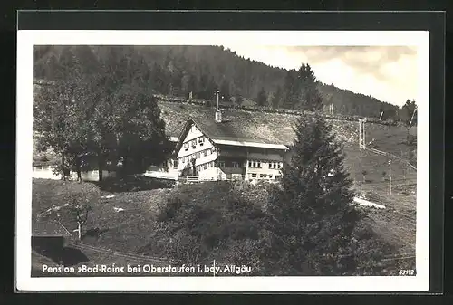 AK Oberstaufen i. bay. Allgäu, Pension Bad-Rain