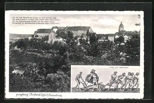 AK Freyburg / Unstrut, Schloss Neuenburg, Sage vom Edelacker