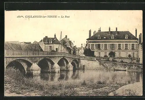 AK Coulanges-sur-Yonne, Le Pont