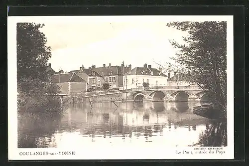 AK Coulanges-sur-Yonne, Le Pont, Entrée du Pays