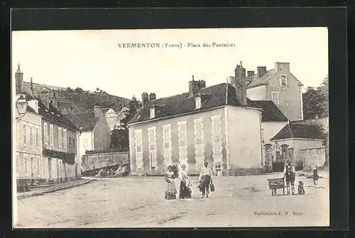 AK Vermenton, Place des Fontaines