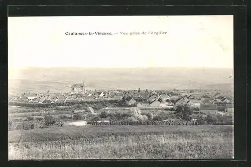 AK Coulanges-la-Vineuse, Vue prise de l`Argilier