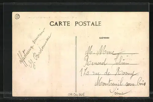 AK Merry-sur-Yonne, Vue prise des Rochers