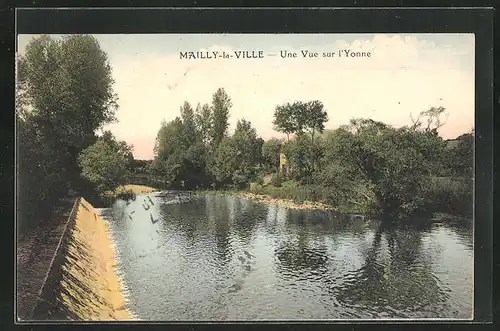 AK Mailly-la-Ville, Une Vue sur l`Yonne
