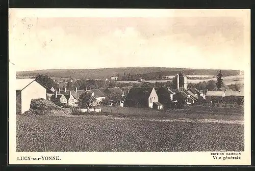 AK Lucy-sur-Yonne, Vue générale