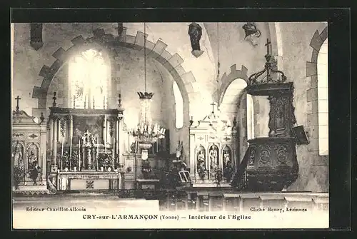 AK Cry-sur-L`Armancon, Intérieur de l`Eglise